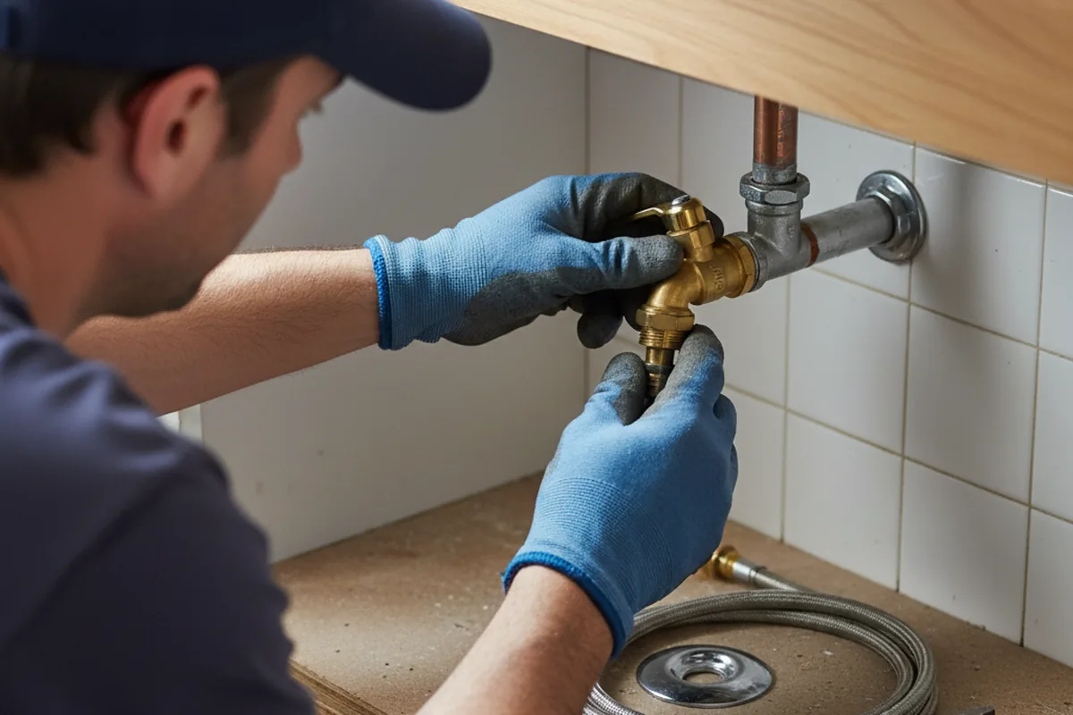 Shutoff valve and fitting work during Faucet and Fixture Repair in Sassafras